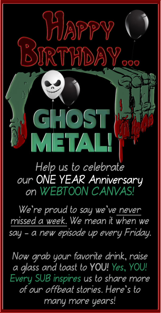 Ghost Metal 1 year anniversary on Webtoon