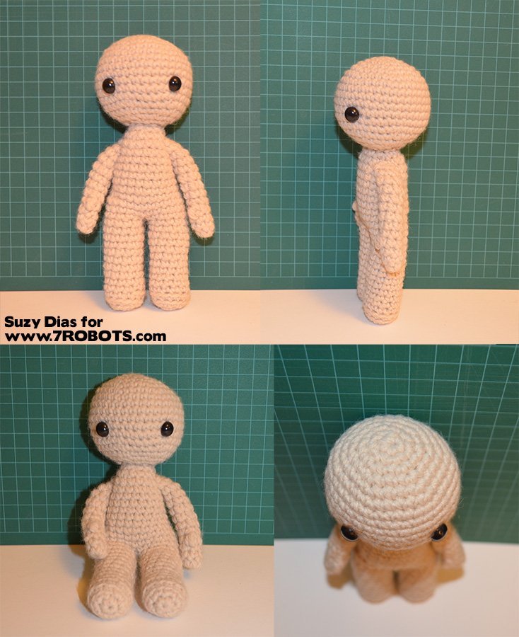 crochet doll body free pattern