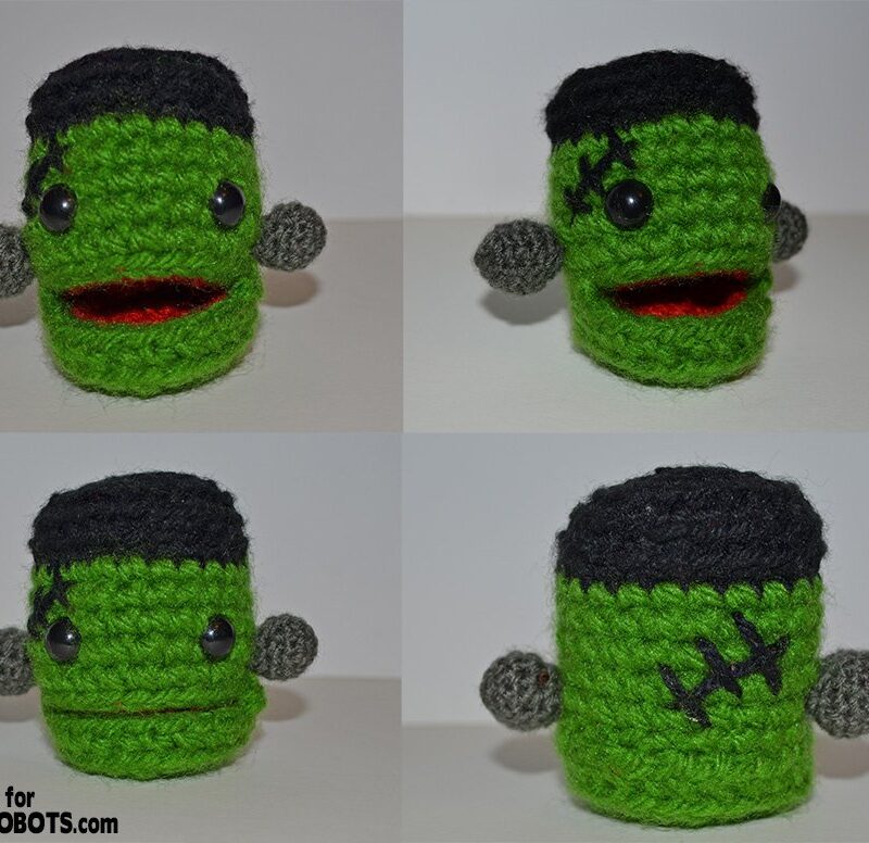 Amigurumi: Franken-head for Halloween