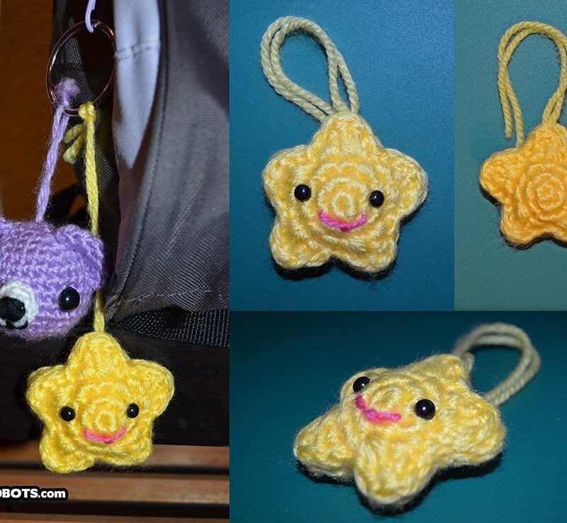Amigurumi Kawaii Star and Bear Keychain Patterns