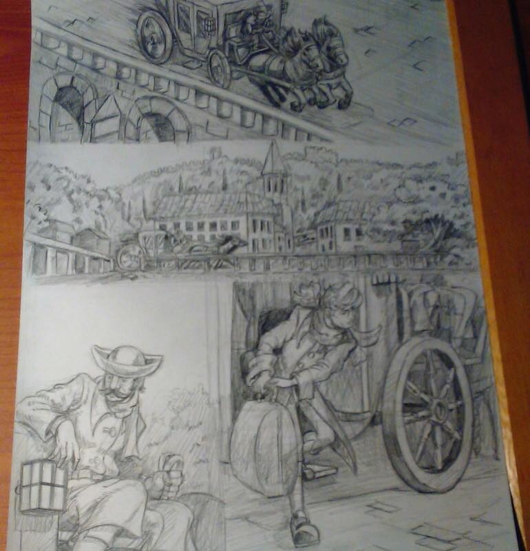 In Progress: @SuperCorpHeroes vol2. Art by #MiguelGuerra
