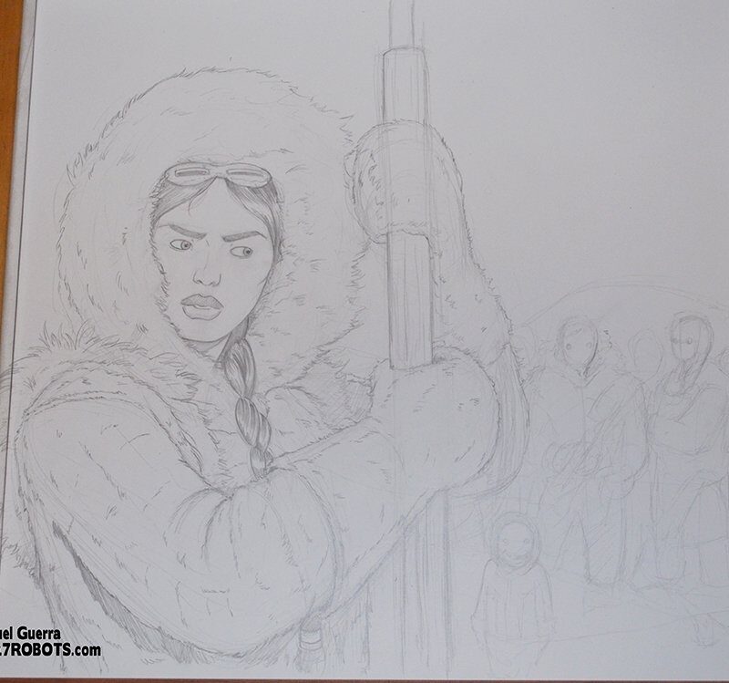 In Progress: Illustration of an Inuit Woman
