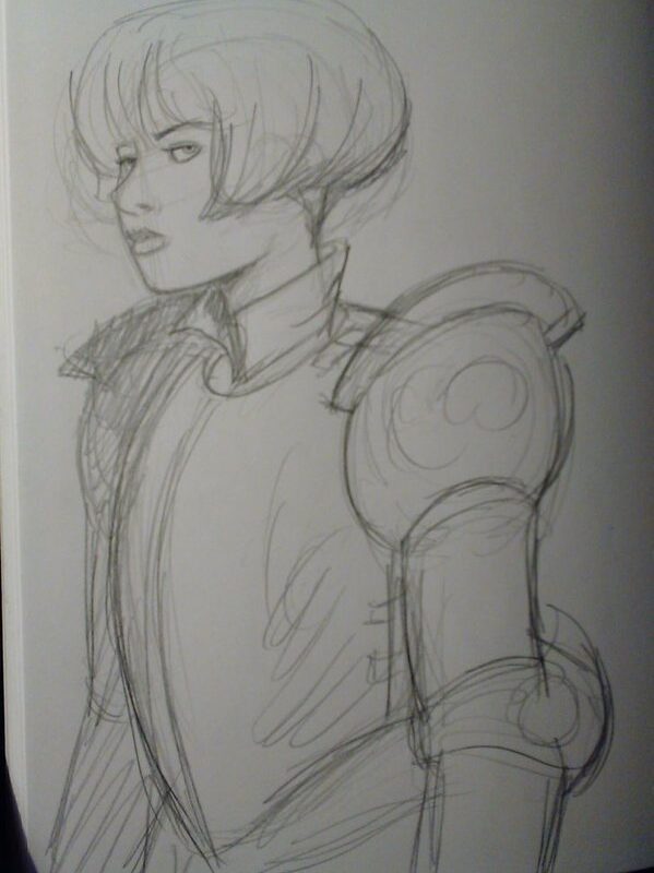 In Progress: Joan of Arc / Jeanne d’Arc Illustration