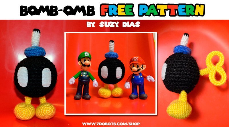 FREE Bomb-omb Crochet Pattern by Suzy Dias