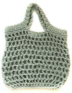 Crocheted Reusable Grocery Bag by Cassie Edwards