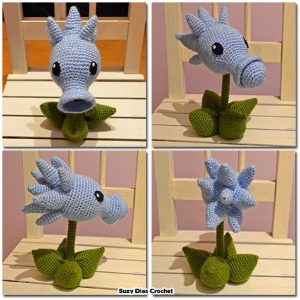 Plants vs Zombies Snow Pea FREE Crochet Pattern by Suzy Dias