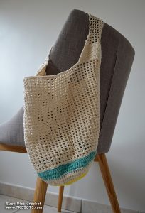 Suzy Dias Crochet Shopping Bag to Paris