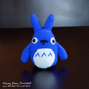 Crochet Blue Chu Tototro by Suzy Dias