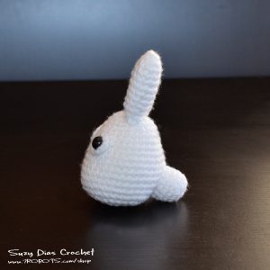 Crochet White Chibi Tototro by Suzy Dias