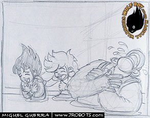 Wolf Boy (all-ages comic) pencils by Miguel Guerra