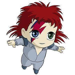 Bowie Ziggy Chibi by Miguel Guerra