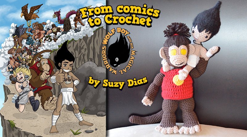 Monkey King from Wolf Boy and His Magical Warriors by Suzy Dias Crochet