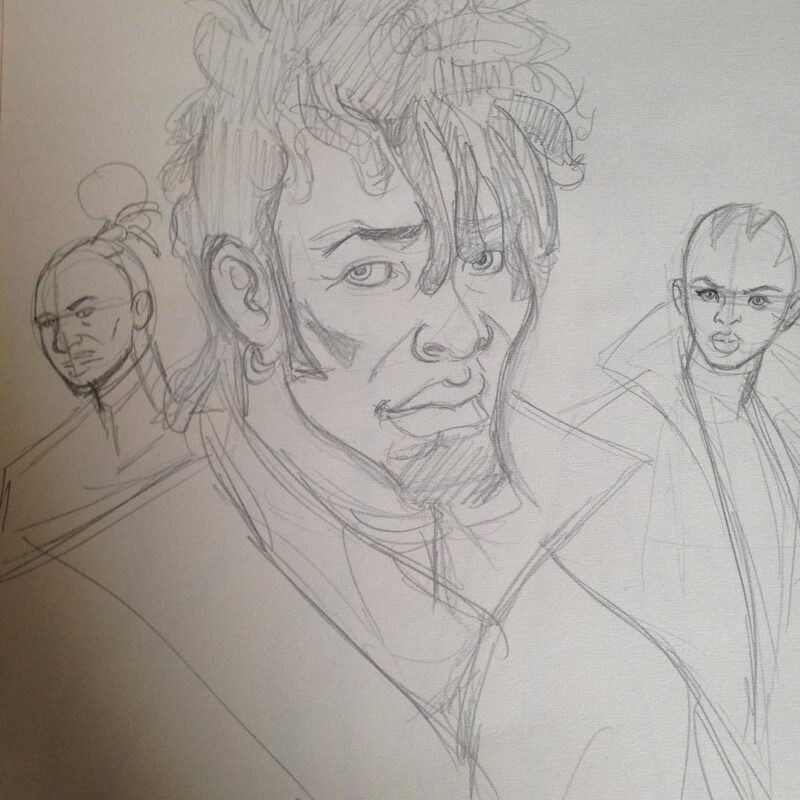 More character studies for a new comic I’m working on by #miguelguerra #afropunk #wp #miguelguerraartist