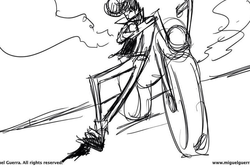 Greaser doodle by #MiguelGuerra #miguelguerraartist #wp