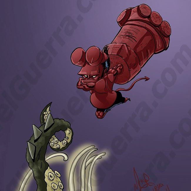 Hellboy by Miguel Guerra
