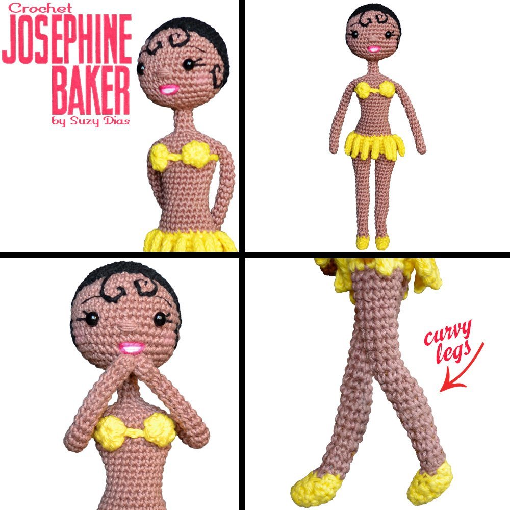 Crochet Josephine Baker by Suzy Dias