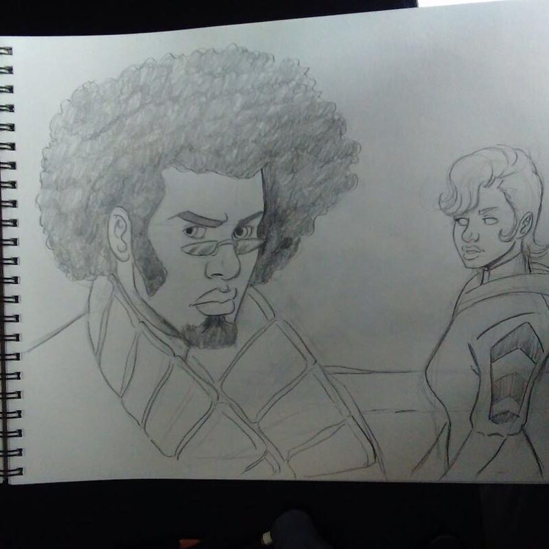 Character studies by #MiguelGuerra for our FREE #EarthDream Anthology #miguelguerraartist #wp #afropunk