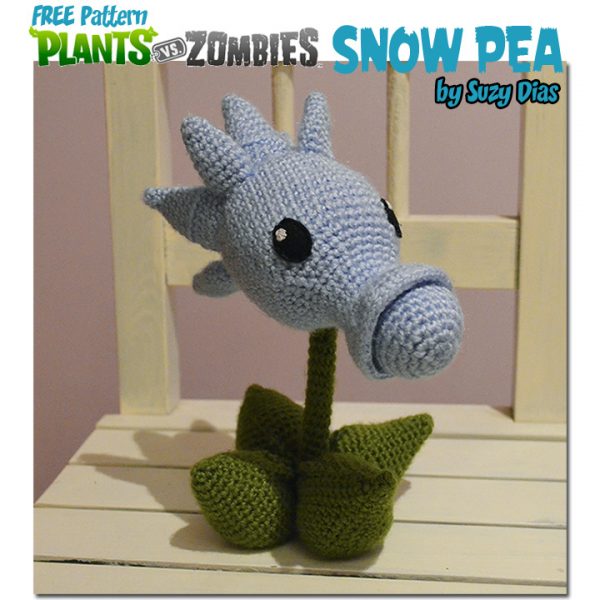 Easy Peasy Plants vs Zombies Snow Pea FREE Pattern by Suzy Dias