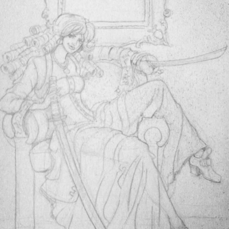 Sword fighter from the upcoming #SuperCorpHeroes vol 4 by #MiguelGuerra #wp #miguelguerraartist