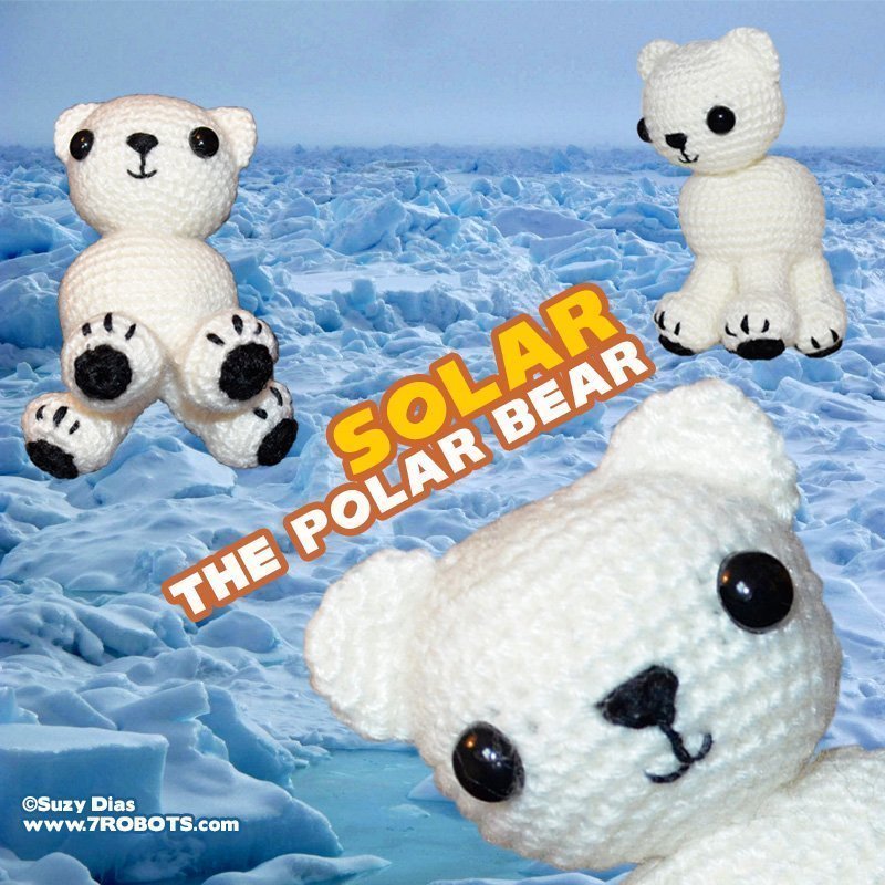 Solar the Polar Bear Amigurumi by Suzy Dias