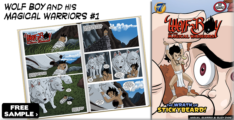 FREE Comic Sample: Wolf Boy and the Wrath of Stickybeard