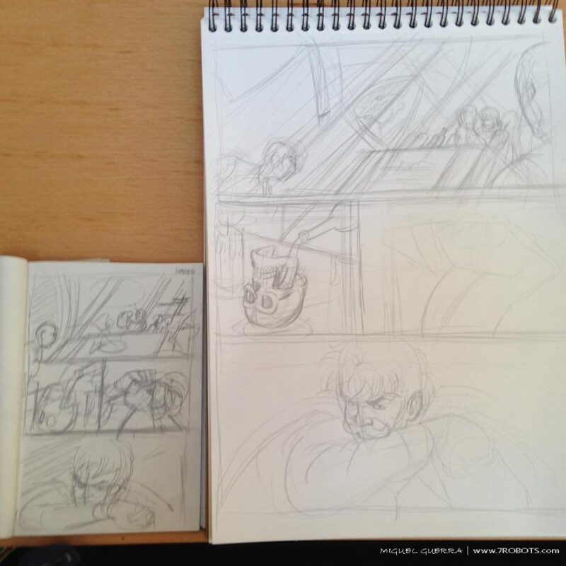 #Nostradamus The Curse of the Prophet (Page 7 in progress) by #MiguelGuerra #wp #miguelguerraartist