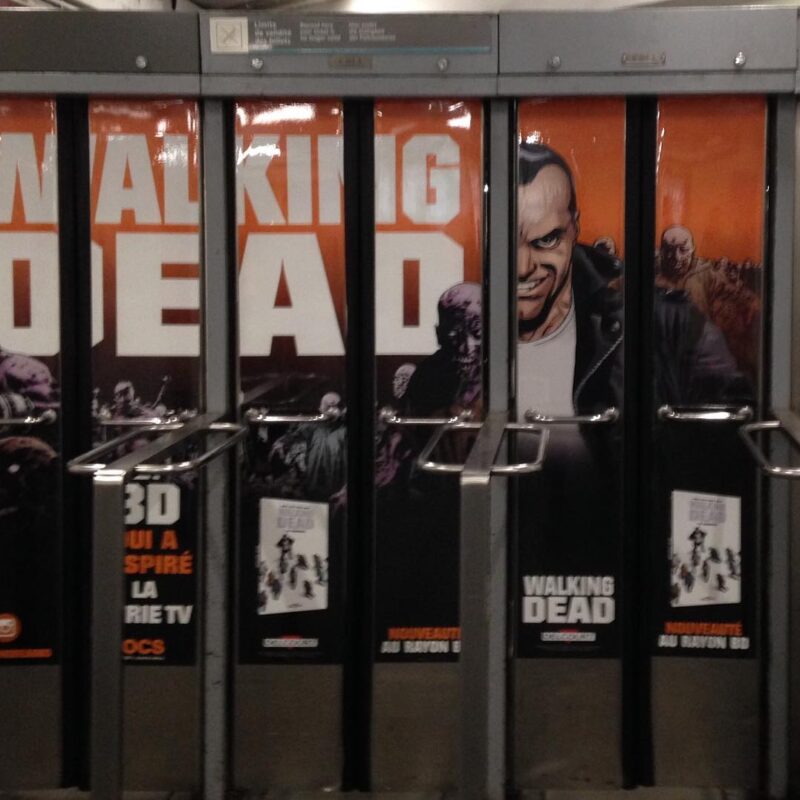 #WalkingDead comic book ad in Paris, France #wp