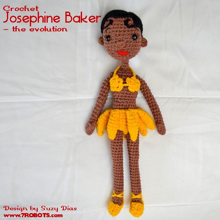 Evolution of Crochet Josephine Baker by Suzy Dias