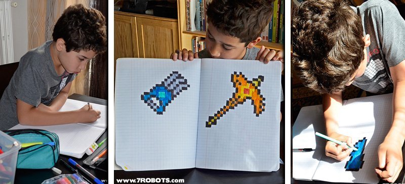 Kids Pixel Art Terraria