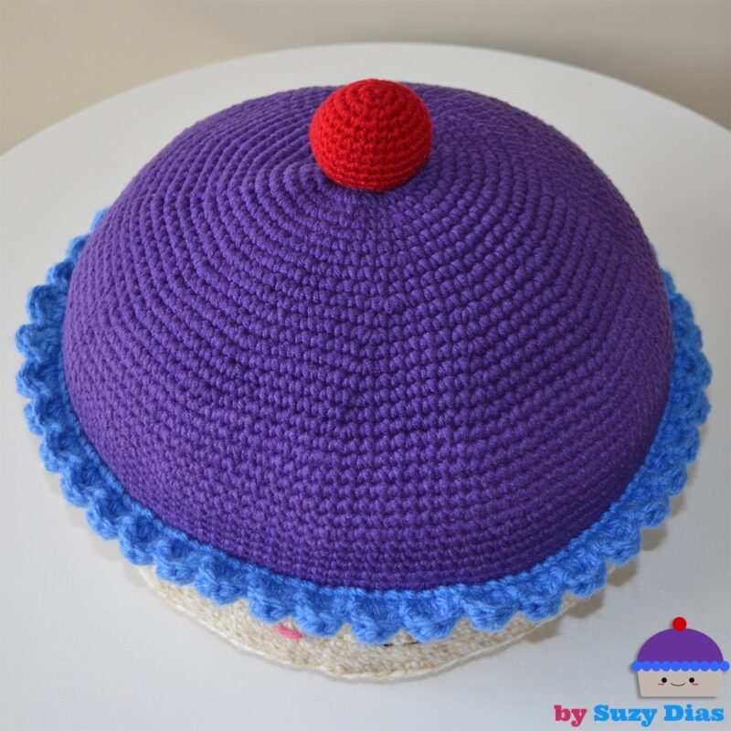 Crochet Cupcake Giant Kawaii Pillow by Suzy Dias