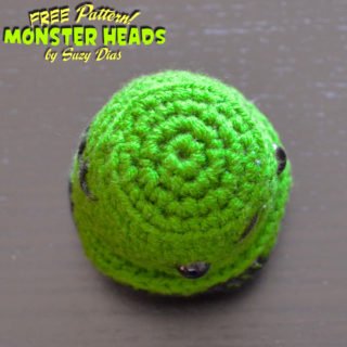 Crochet Frankenstein Monster Head FREE Pattern by Suzy Dias