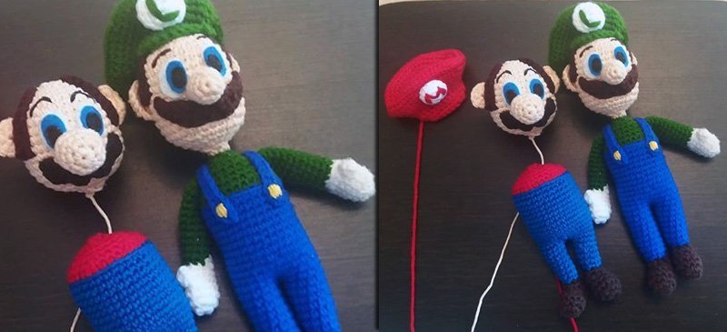 Crochet Super Mario & Luigi (Making of) by Suzy Dias