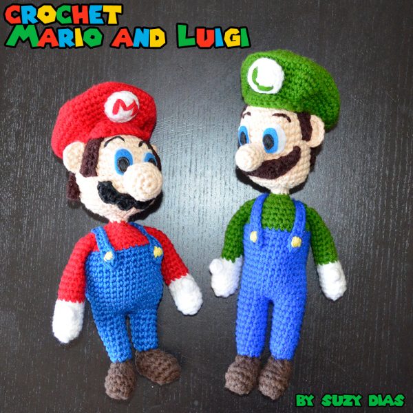 Crochet Super Mario and Luigi by Suzy Dias