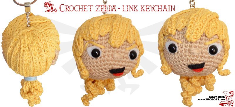 Crochet Zelda Link Keychain by Suzy Dias