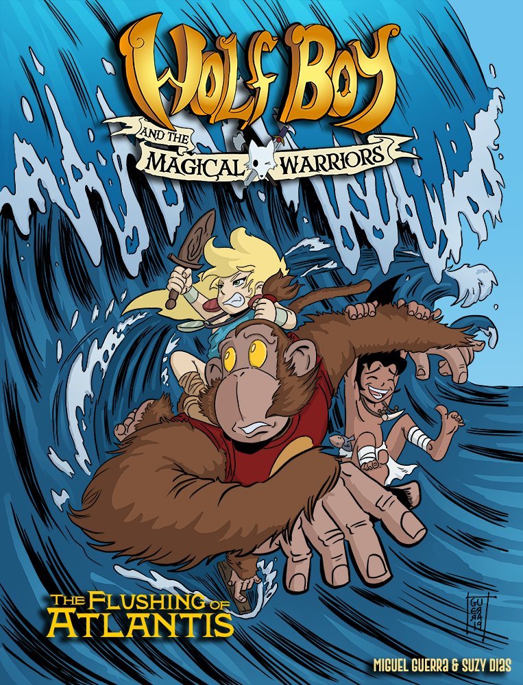 Wolf Boy and the Magical Warriors (vol.1) the Flushing of Atlantis cover