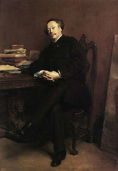 Jean-Louis Ernest Meissonier portrait of Alexandre Dumas (fils)