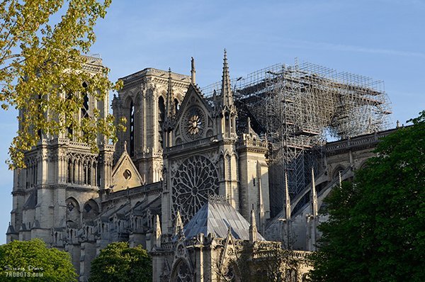 Notre Dame after the fire. Photo by Suzy Dias