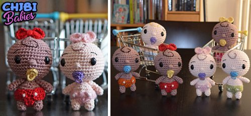 Crochet Chibi Babies by Suzy Dias (7Robots.com)