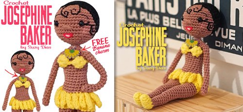 Crochet Josephine Baker by Suzy Dias with FREE Banana Charm