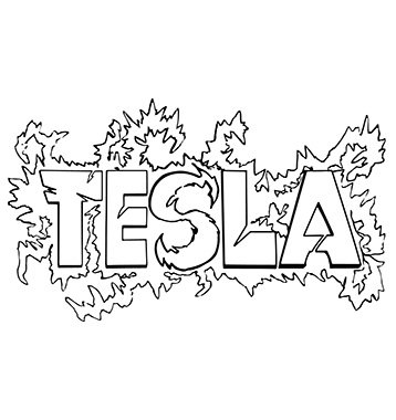 Tesla Spark. Ink Designs by Miguel Guerra