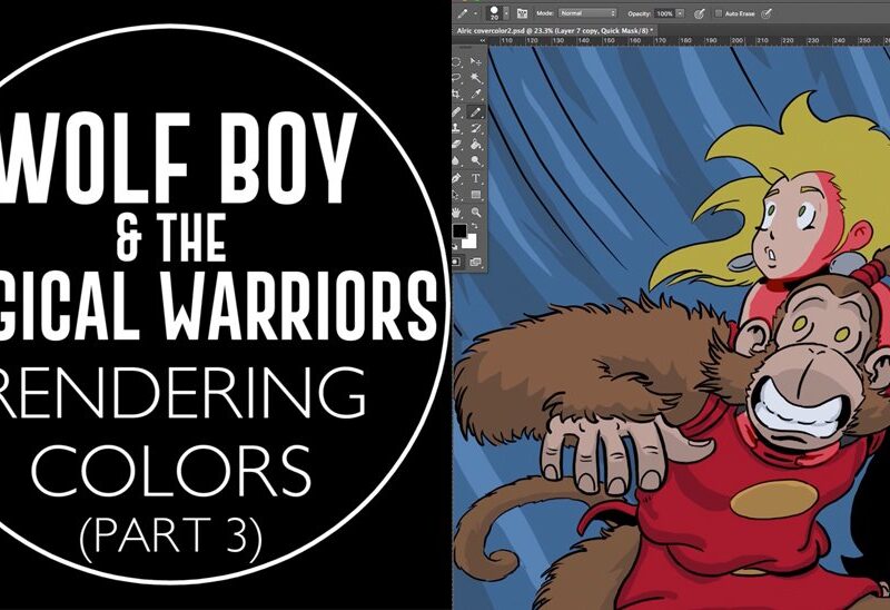 #3 Color Rendering for Wolf Boy and the Magical Warriors | Paris à la Geek