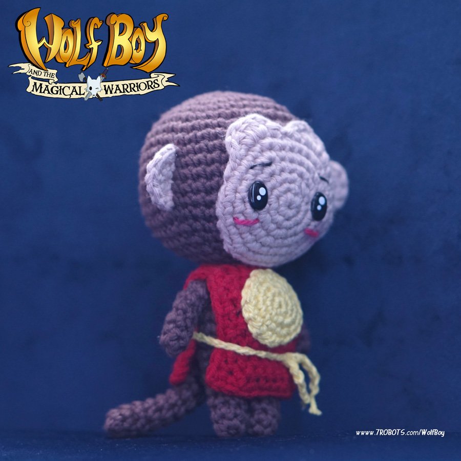 Crochet Monkey King - Wolf Boy and the Magical Warriors