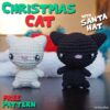 Christmas Cat with Santa Hat by Suzy Dias