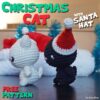 Christmas Cat with Santa Hat by Suzy Dias