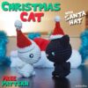 Christmas Cat with Santa Hat by Suzy Dias