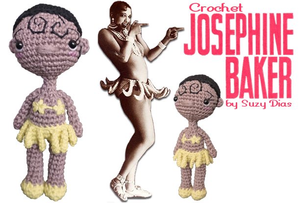 Crochet Josephine Baker (banner) by Suzy Dias