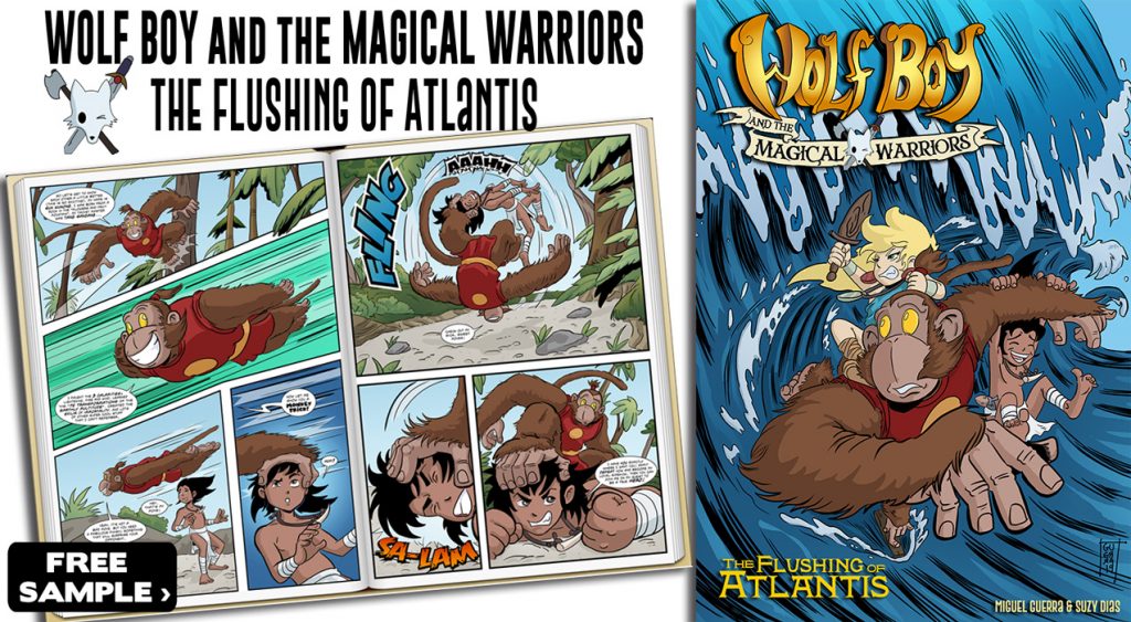 FREE Sample Wolf Boy and the Magical Warriors: The Flushing of Atlantis
