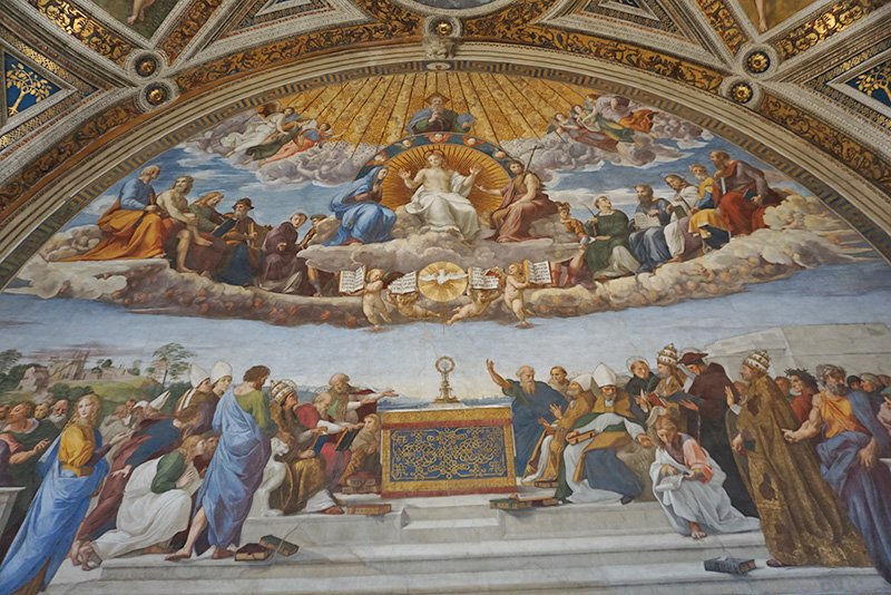 Roman Holiday Vatican Museum part 5 - Disputation over the Most Holy Sacrament