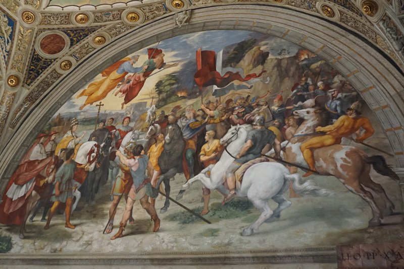 Roman Holiday Vatican Museum part 5 - Encounter of Leo the Great with Attila