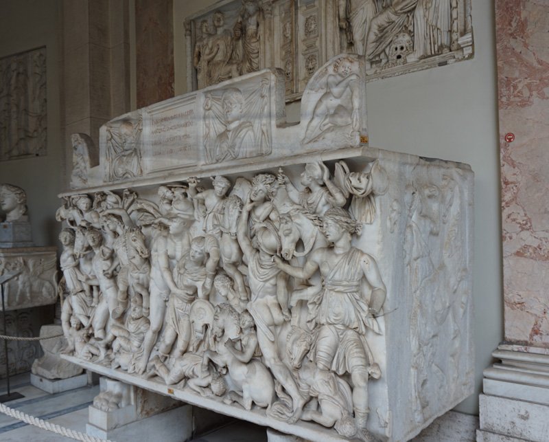 Vatican Museum Sarcophagus Amazonomachy